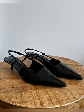 Zara Slingback Kitten Heel